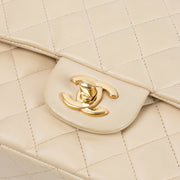 Shop this authentic Chanel Beige Lambskin Medium Classic 11.12 Handbag pre-loved on Labellov.com