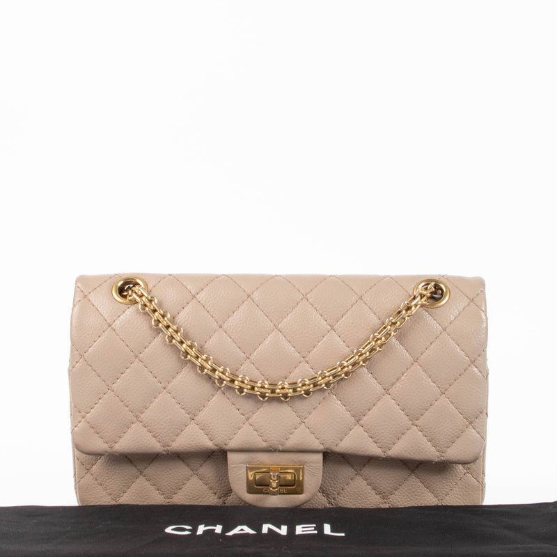 Chanel Taupe Aged Calfskin Medium 2.55 Reissue Bag