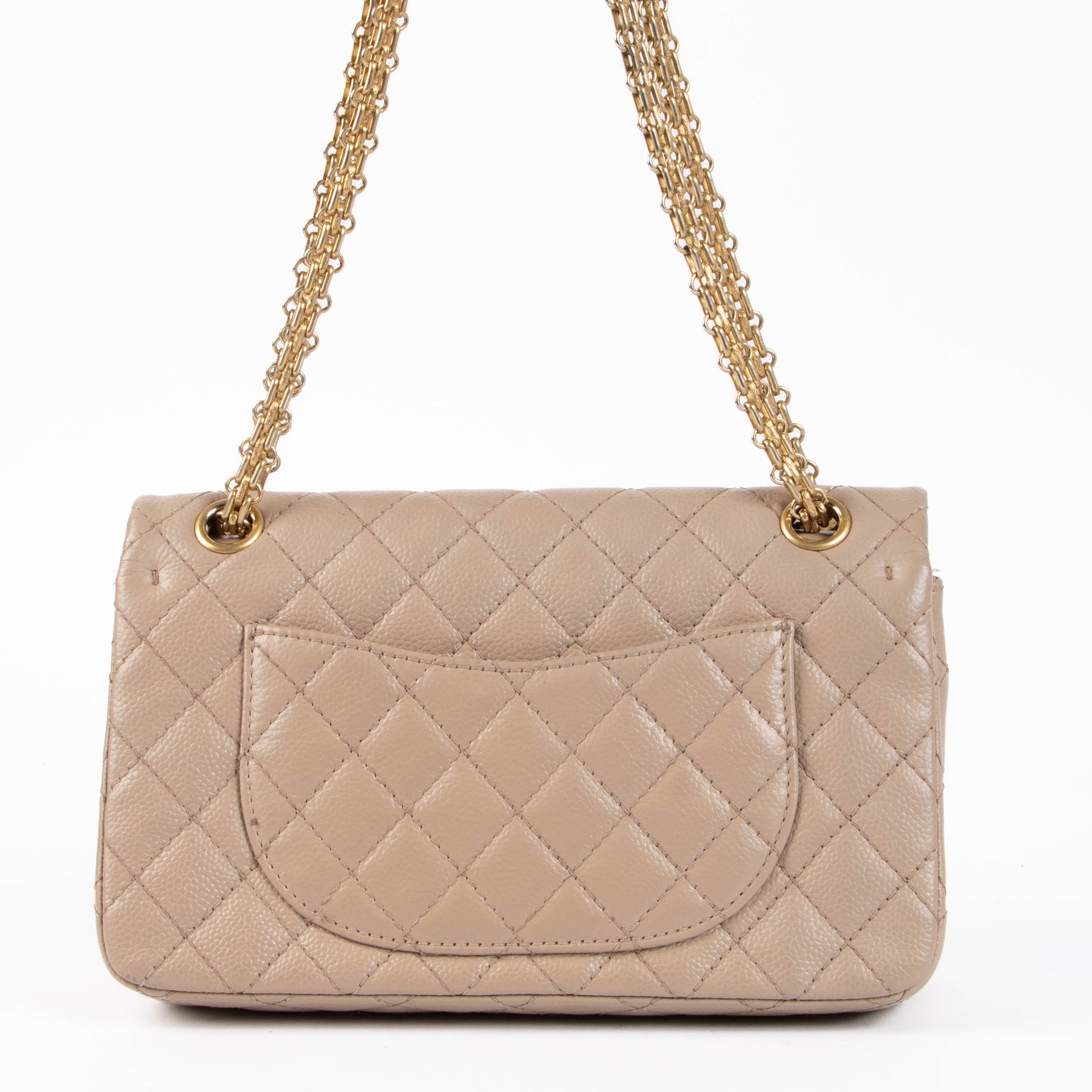 Chanel Taupe Aged Calfskin Medium 2.55 Reissue Bag