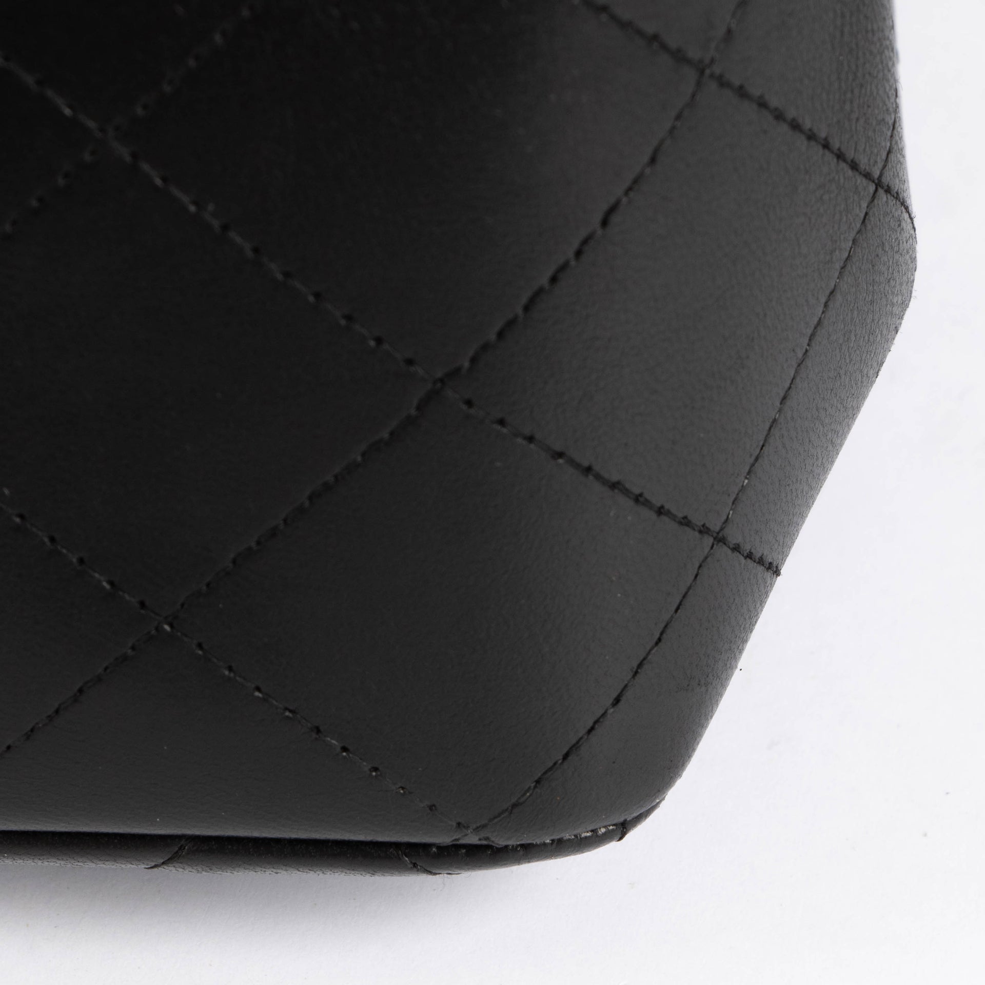 Chanel Black Lambskin Large Classic Flap Bag