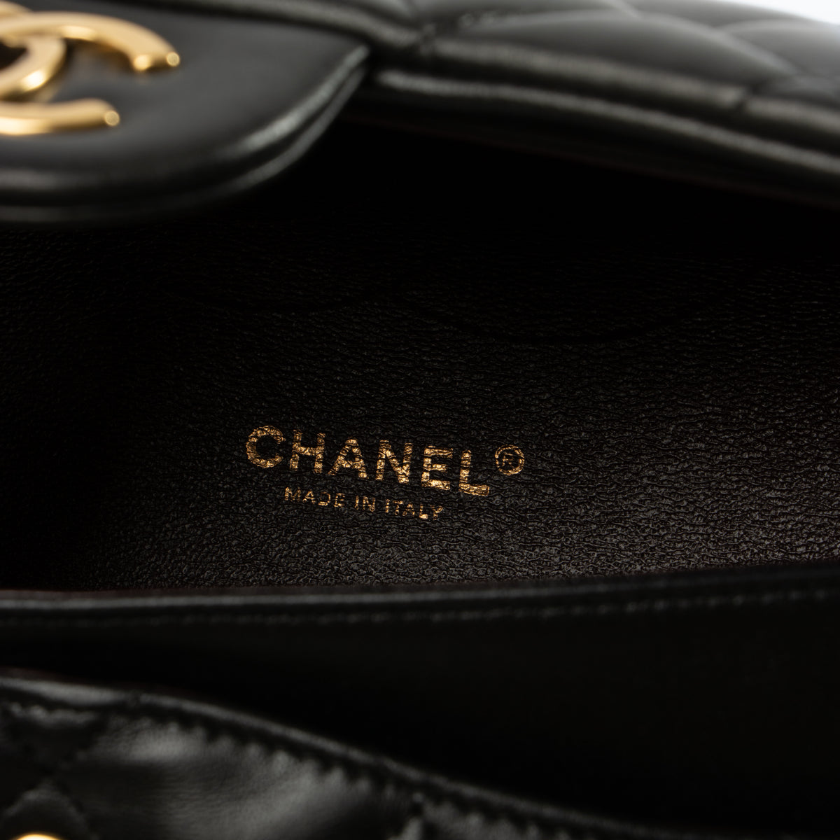 Shop this authentic Chanel Black Lambskin Large/Jumbo Classic Handbag pre-loved on Labellov.com 