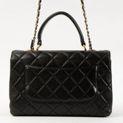 Shop this authentic Chanel Black Lambskin Medium Trendy CC Bag pre-loved on Labellov.com