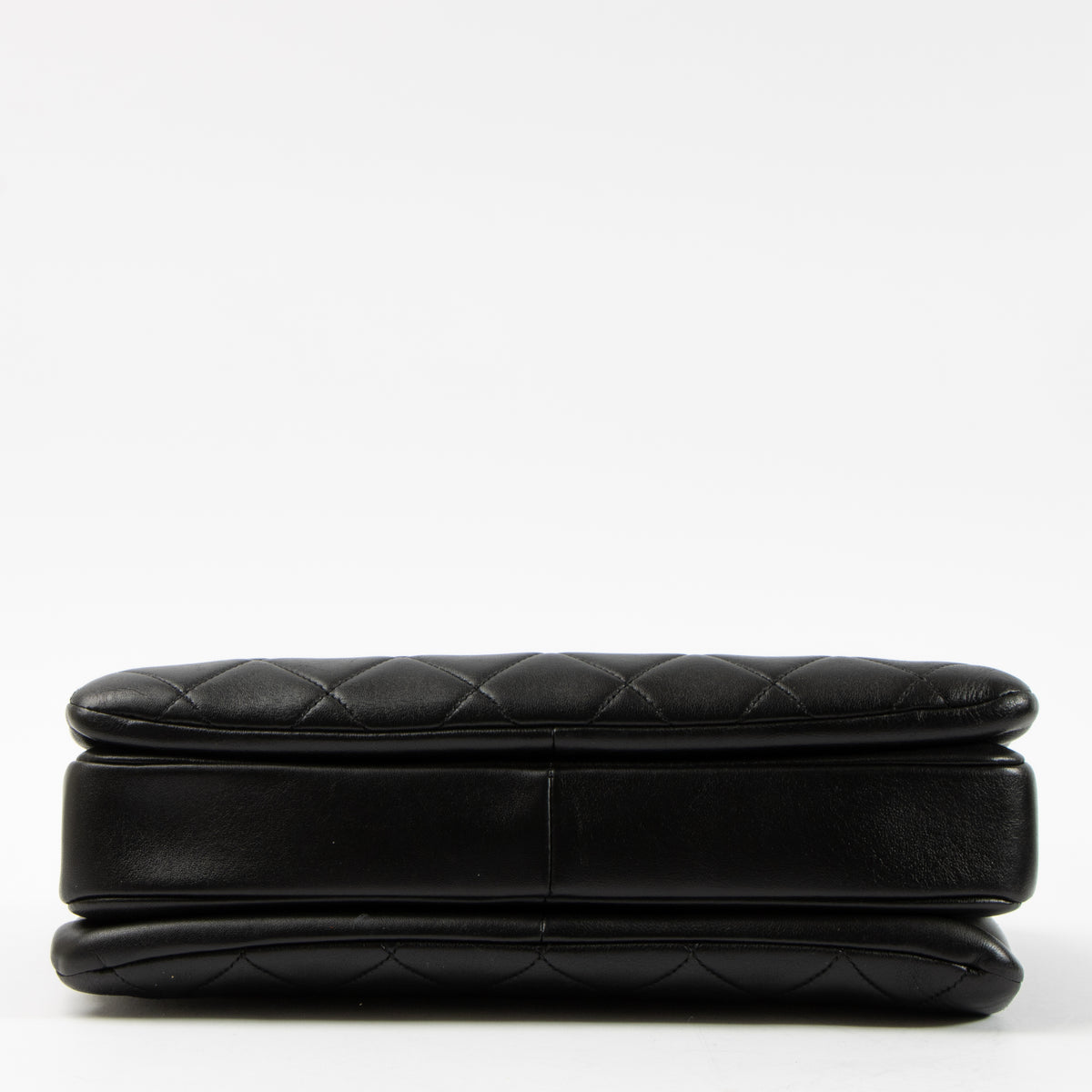 Shop this authentic Chanel Black Lambskin Medium Trendy CC Bag pre-loved on Labellov.com