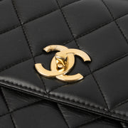 Shop this authentic Chanel Black Lambskin Medium Trendy CC Bag pre-loved on Labellov.com