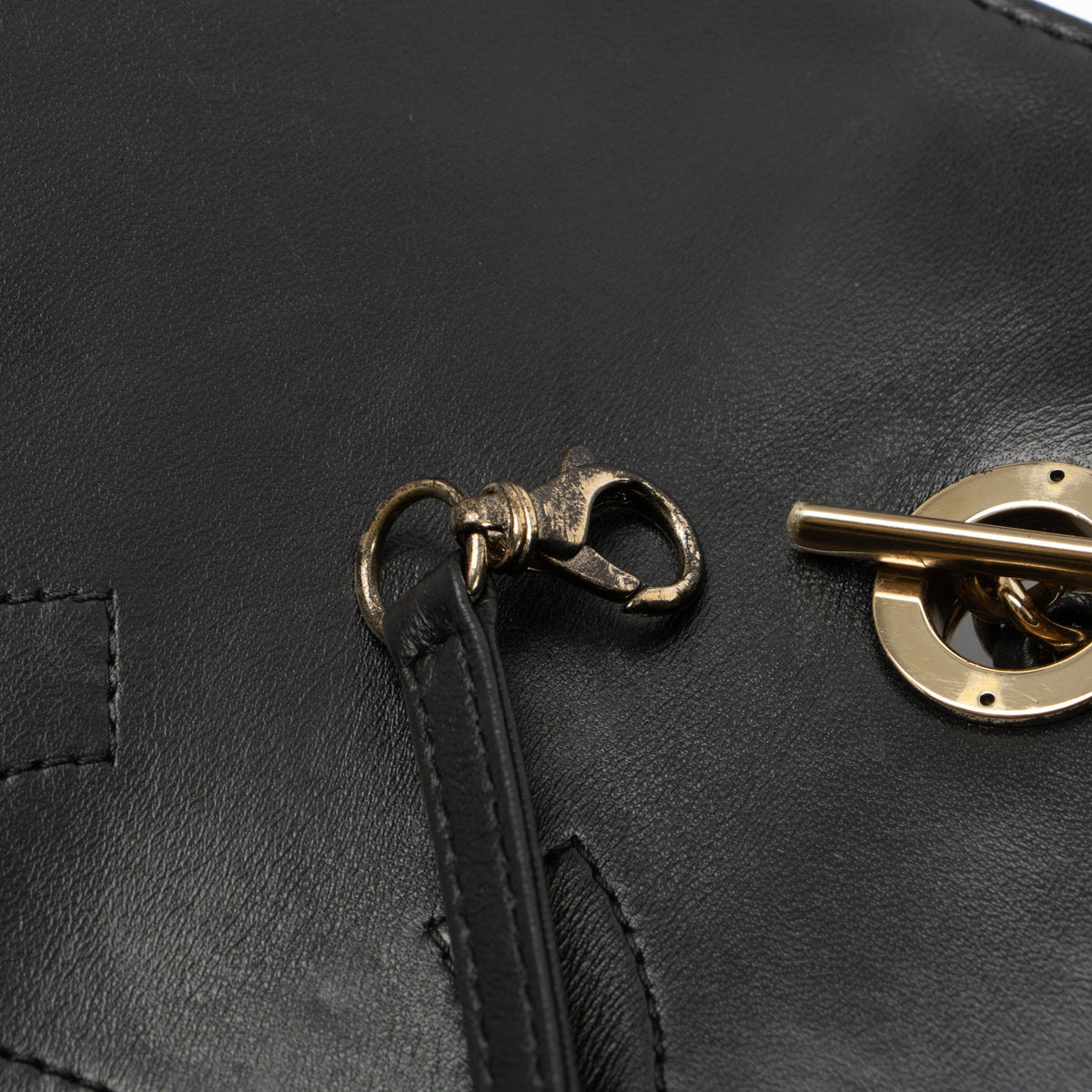 Shop this authentic Chanel Black Lambskin Medium Trendy CC Bag pre-loved on Labellov.com