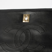 Shop this authentic Chanel Black Lambskin Medium Trendy CC Bag pre-loved on Labellov.com