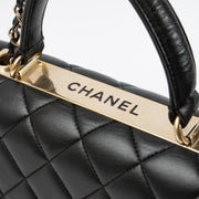 Shop this authentic Chanel Black Lambskin Medium Trendy CC Bag pre-loved on Labellov.com