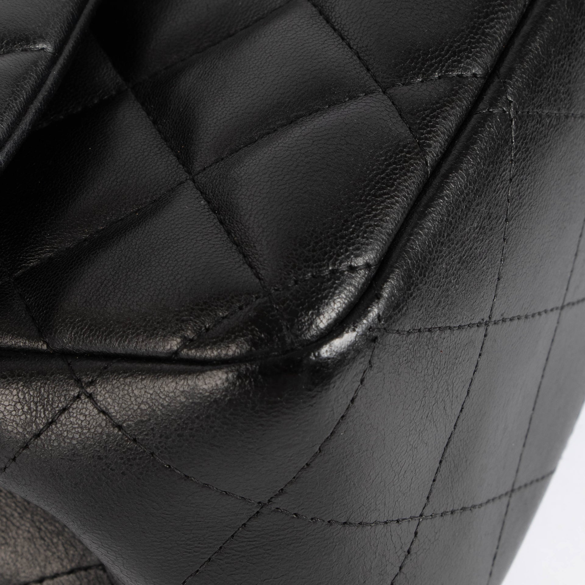 Chanel Black Lambskin Large Classic Flap Bag