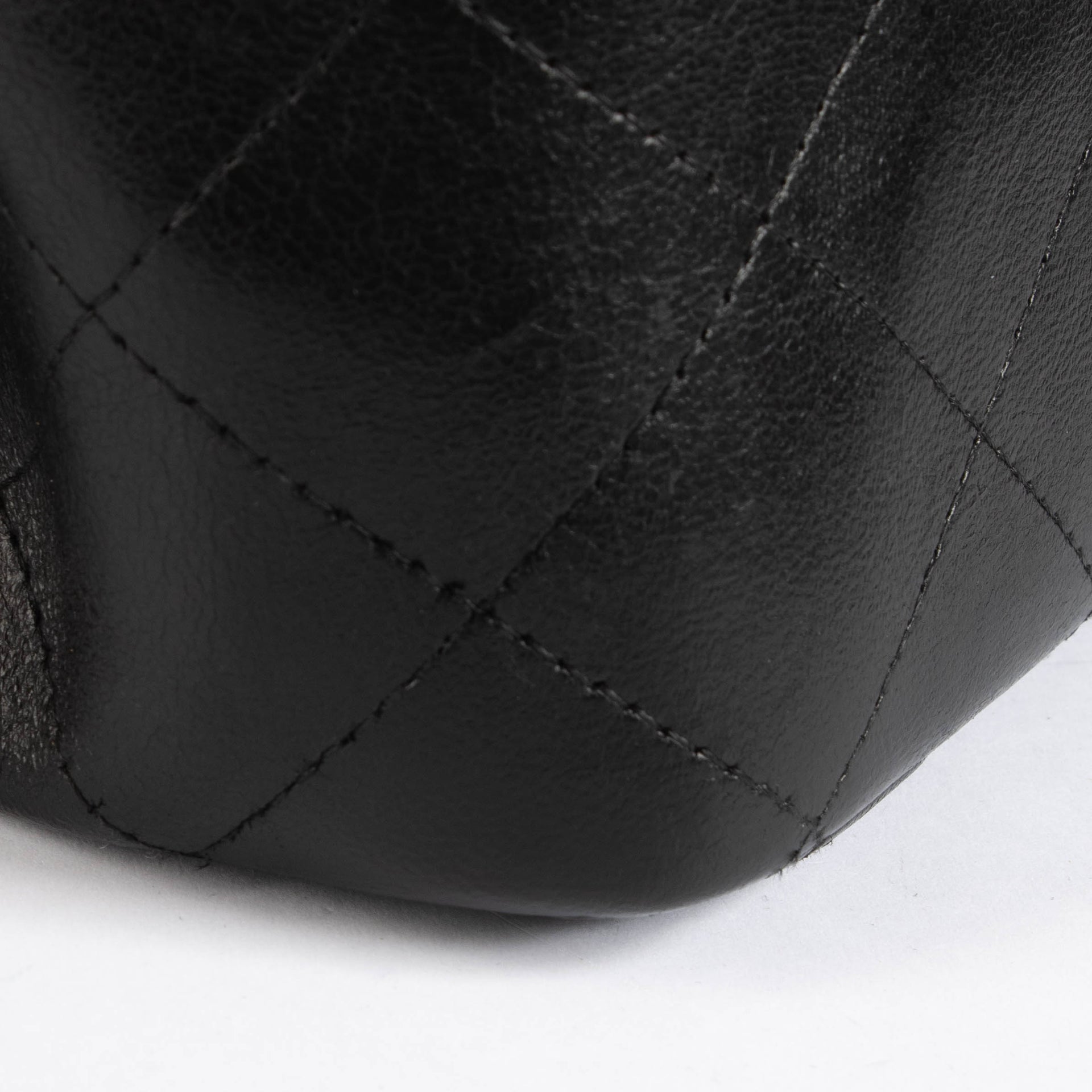 Chanel Black Lambskin Large Classic Flap Bag
