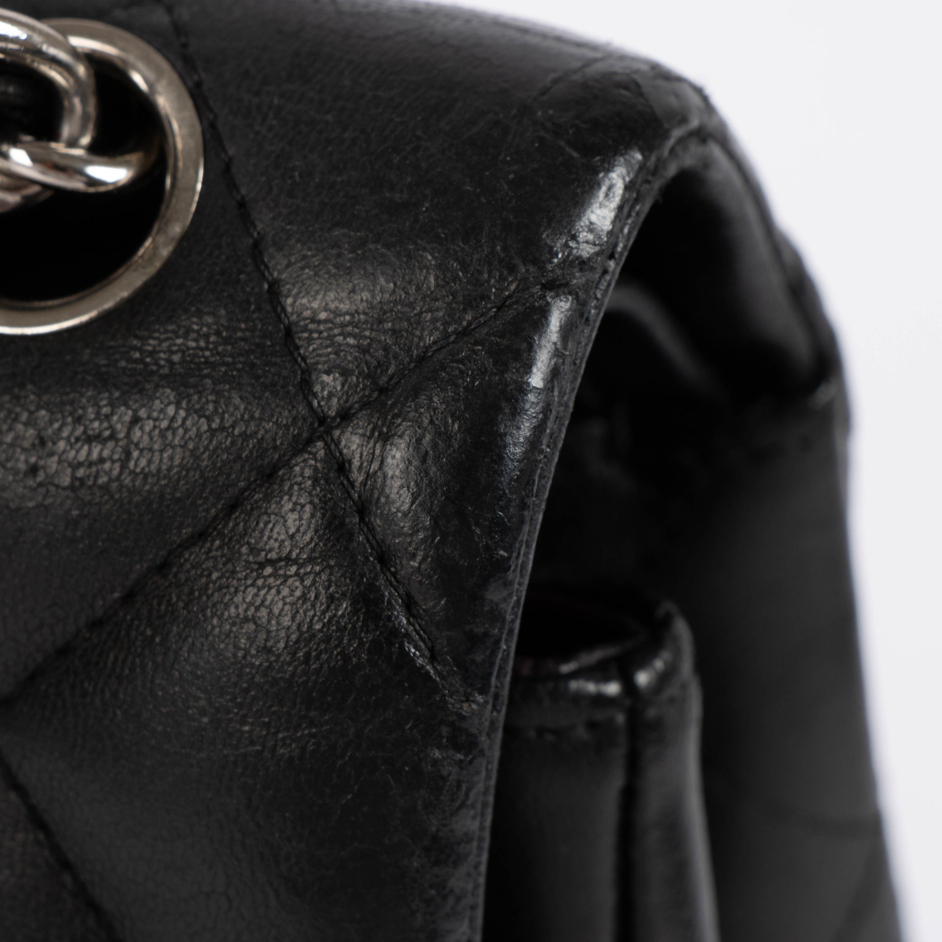 Chanel Black Lambskin Large Classic Flap Bag