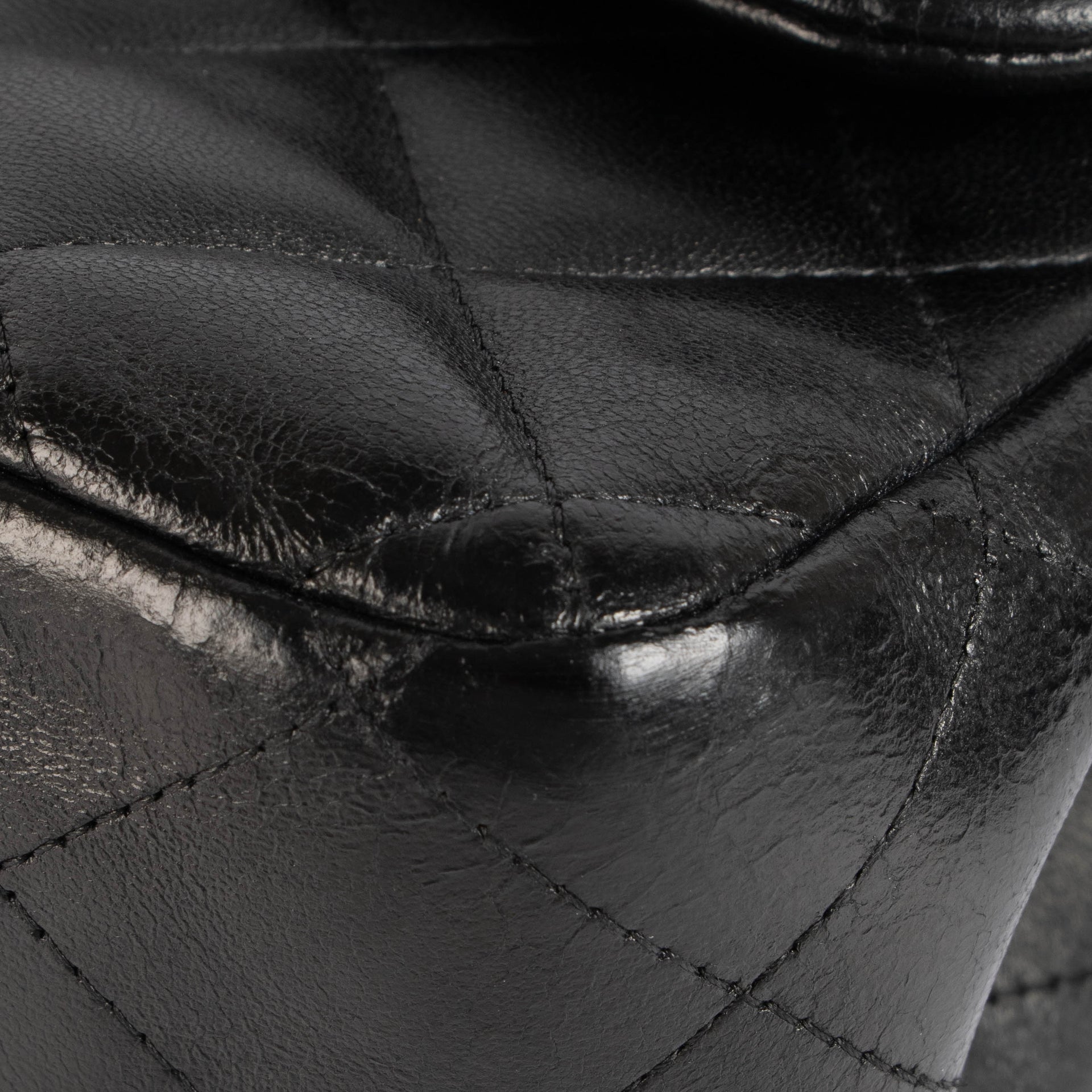 Chanel Black Lambskin Large Classic Flap Bag