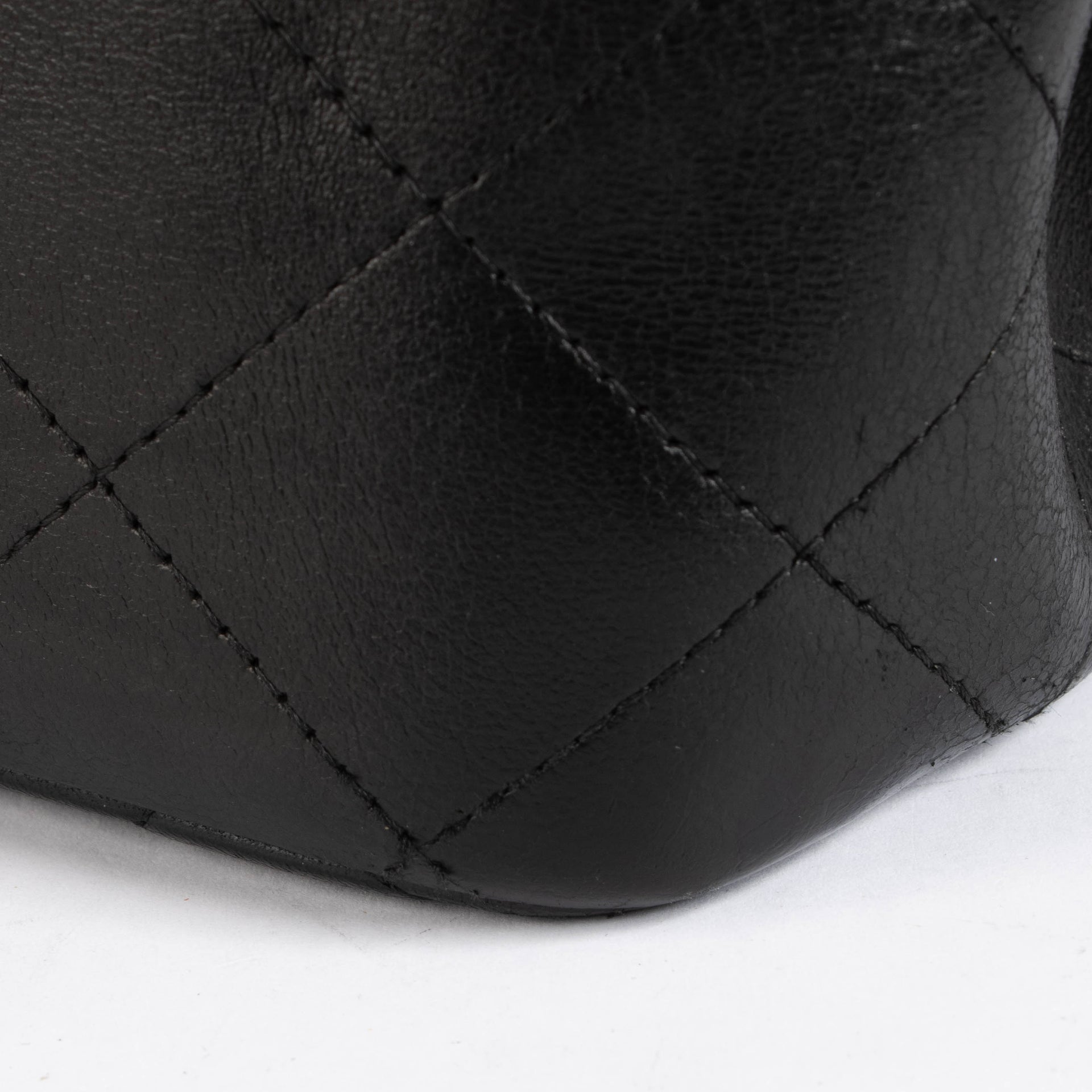 Chanel Black Lambskin Large Classic Flap Bag