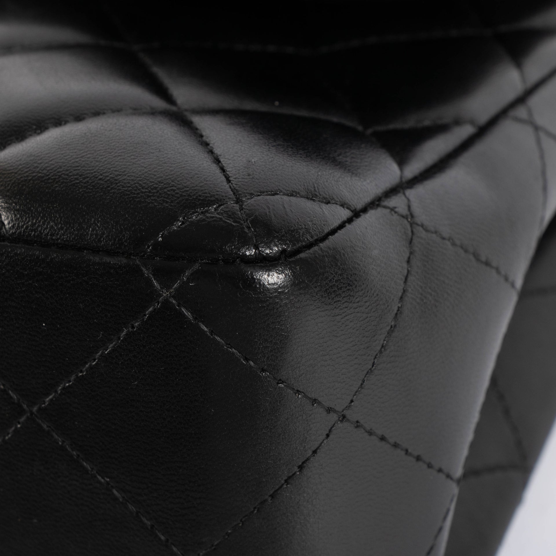 Chanel Black Lambskin Large Classic Flap Bag