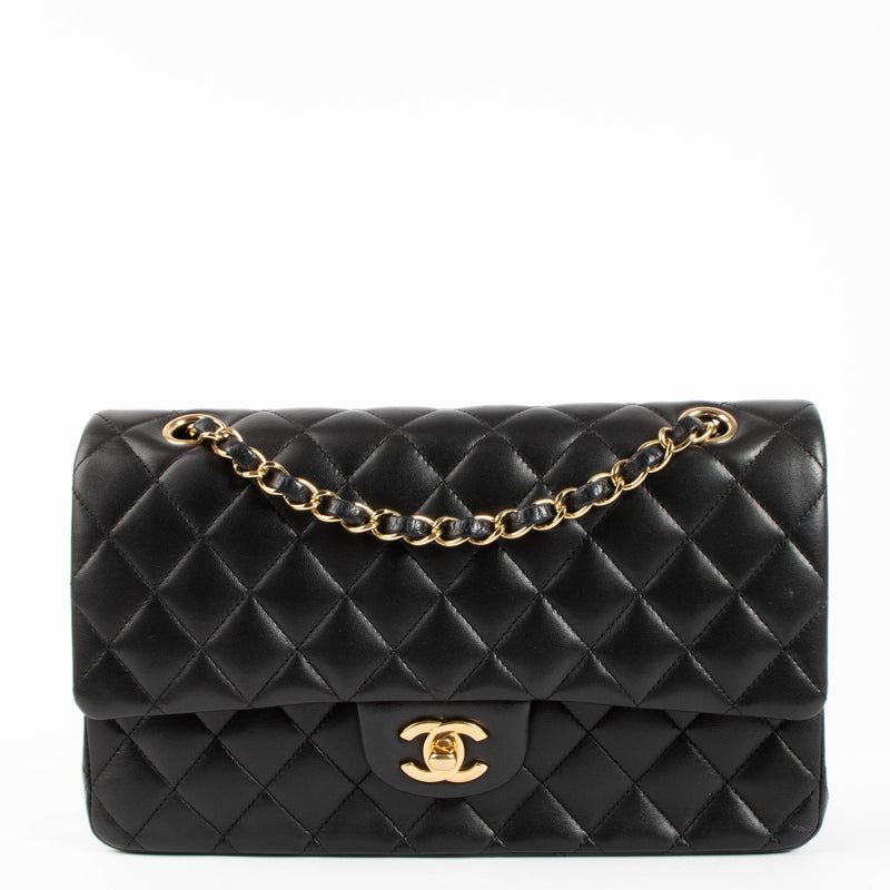 Chanel Black Lambskin Medium Classic 11.12 Bag