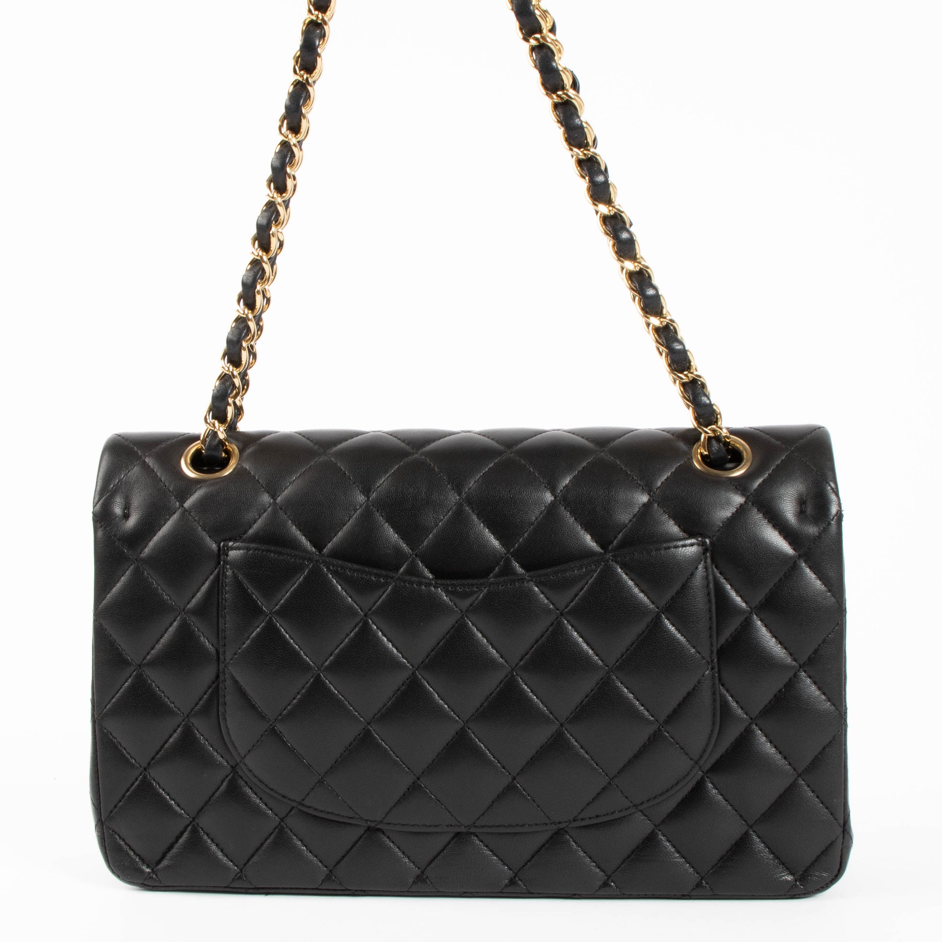 Chanel Black Lambskin Medium Classic 11.12 Bag