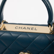 Shop this authentic Chanel Blue Lambskin Small Trendy CC Bag pre-loved on Labellov.com