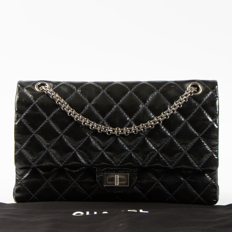 Shop this authentic Chanel Blue Patent Leather Large 2.55 Reissue Bag Pre-Loved on Labellov.com