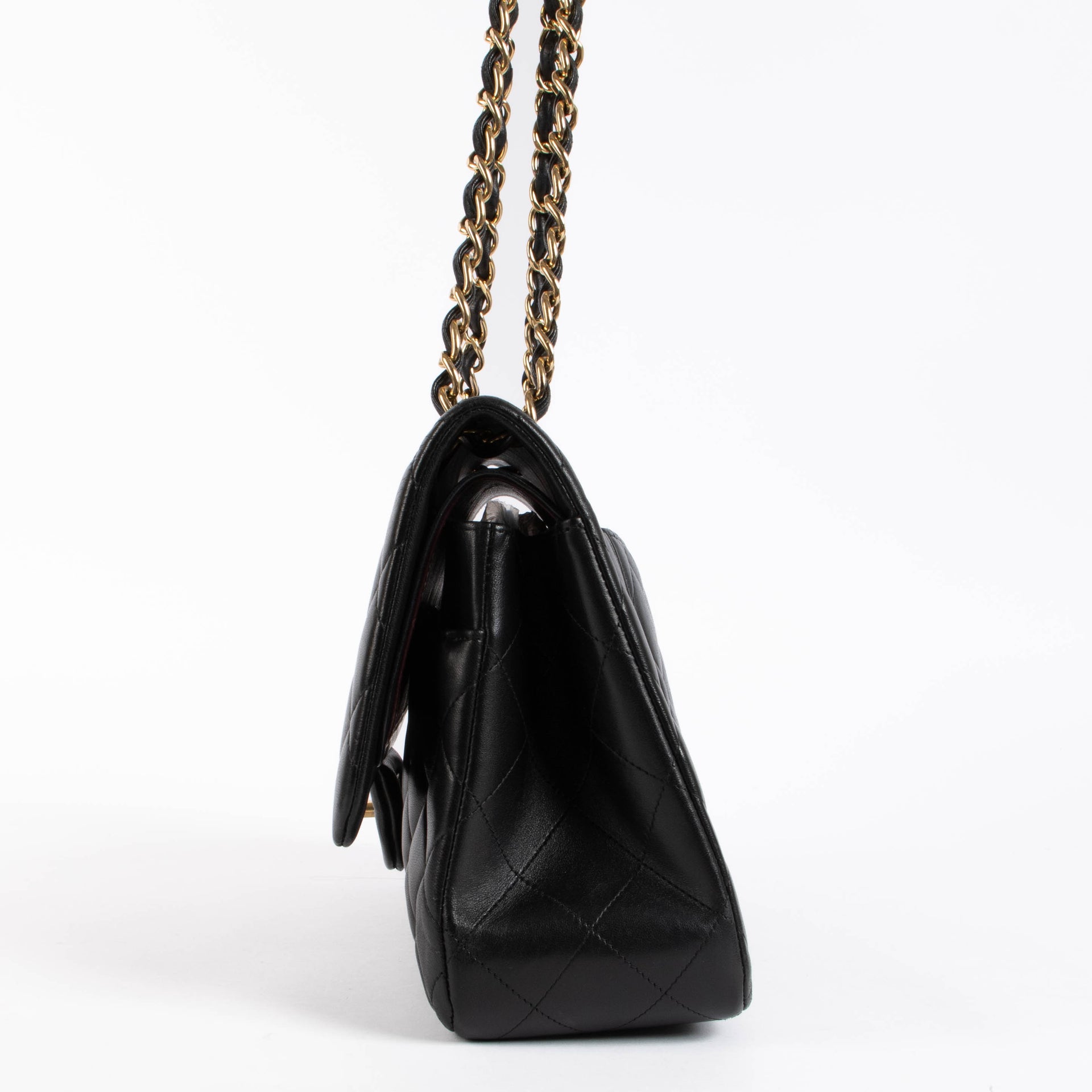 Chanel Black Lambskin Large Classic flap bag