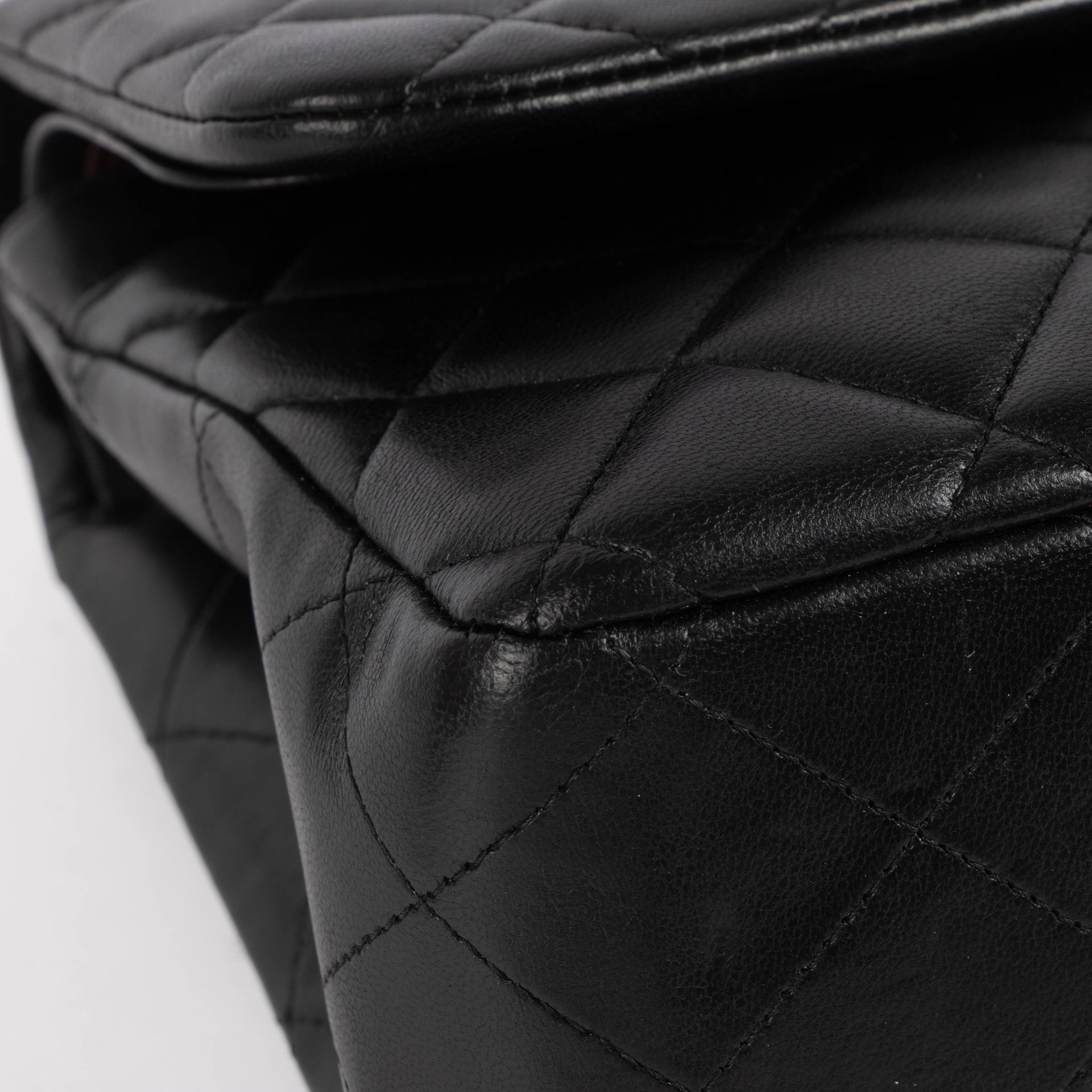 Chanel Black Lambskin Large Classic Flap Bag