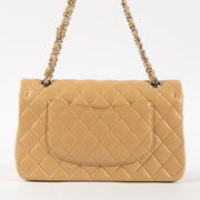 Shop this authentic Chanel Dark Beige Lambskin Medium Classic 11.12 Handbag pre-loved on Labellov.com