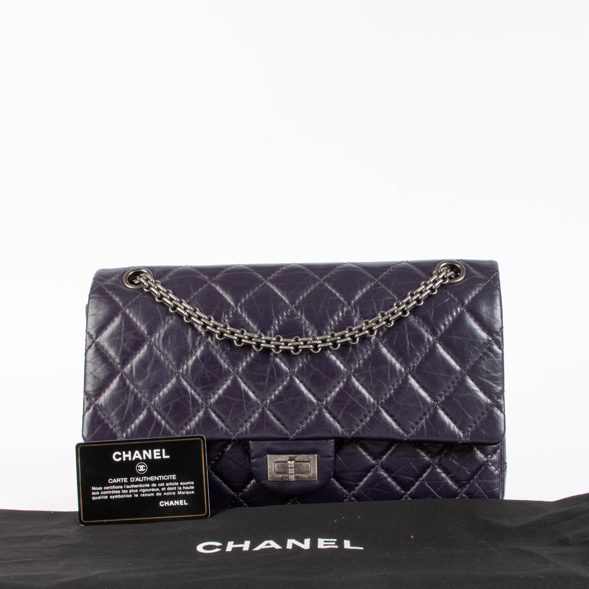 Chanel Purple Reissue 2.55 Large Shoulder bag