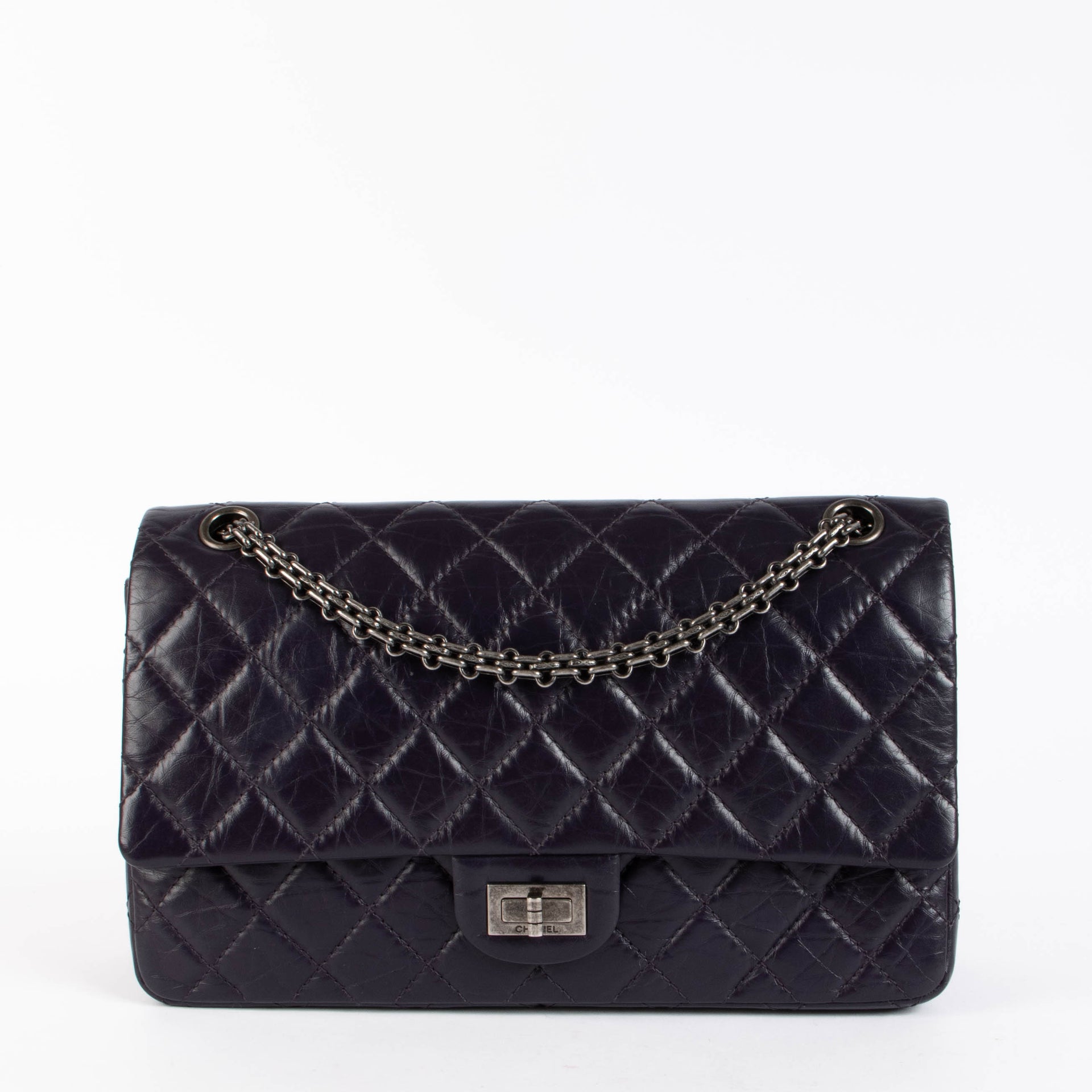 Chanel Purple Reissue 2.55 Large Shoulder bag
