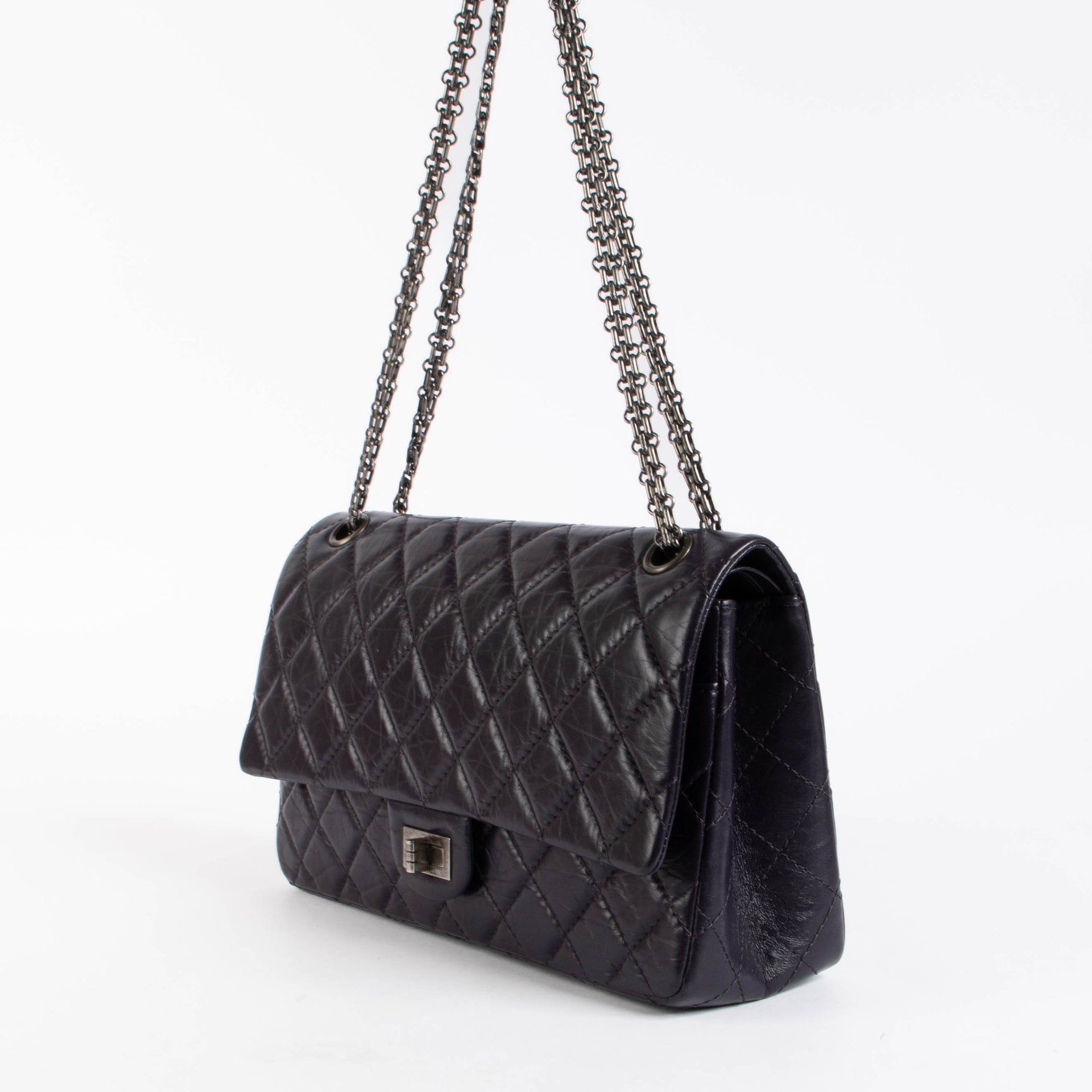 Chanel Purple Reissue 2.55 Large Shoulder bag