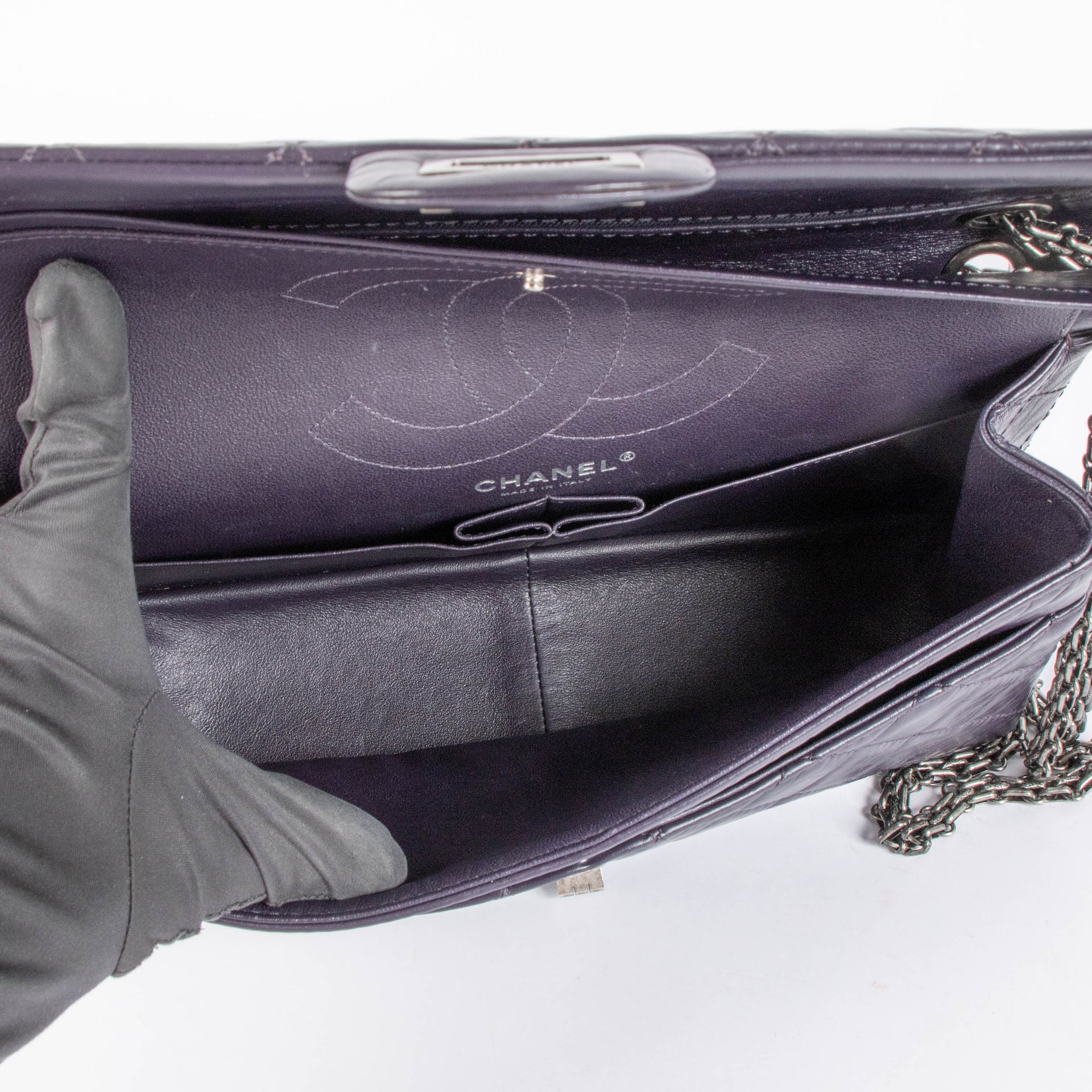 Chanel Purple Reissue 2.55 Large Shoulder bag
