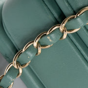 Shop this authentic Chanel Green Small Trendy CC Bag pre-loved on Labellov.com