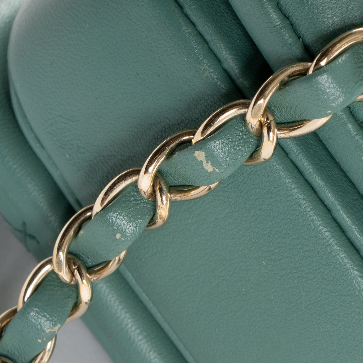 Shop this authentic Chanel Green Small Trendy CC Bag pre-loved on Labellov.com