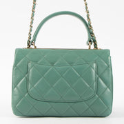 Shop this authentic Chanel Green Small Trendy CC Bag pre-loved on Labellov.com