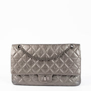 Shop authentic Chanel Grey Aged Calfskin Large 2.55 Reissue Bag on Labellov.com.