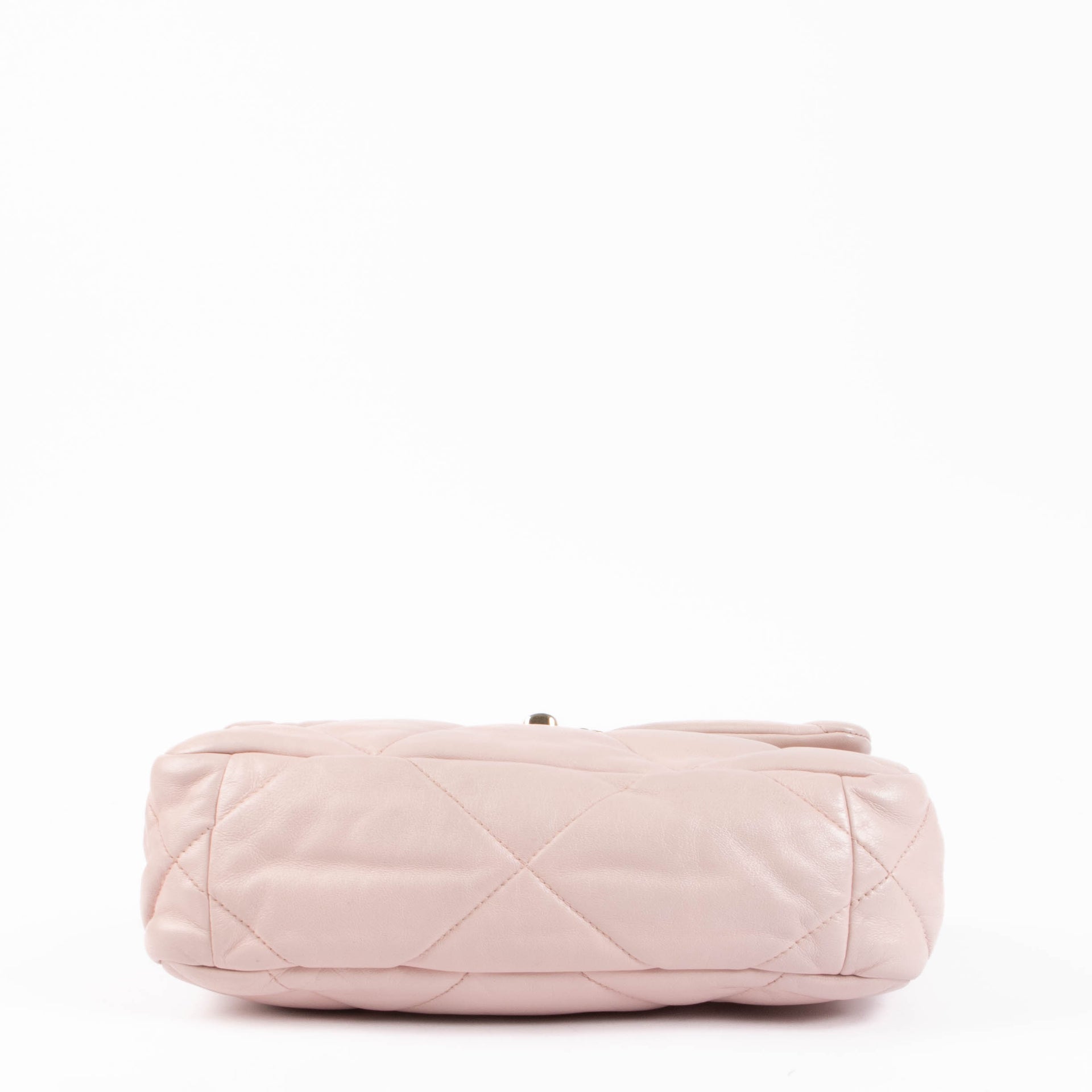 Sac Chanel 19 petit modèle en agneau rose pâle Chanel