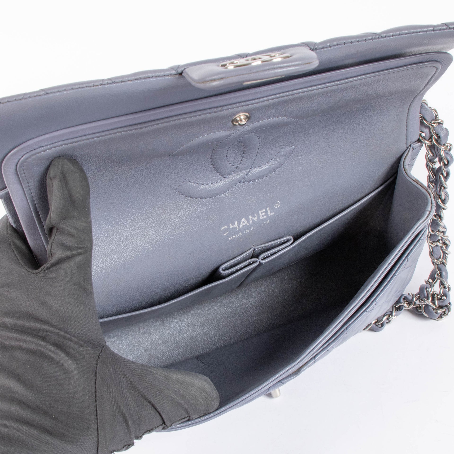 Chanel Lila Lambskin Medium Classic Flap 11.12 Bag
