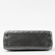 Shop this authentic Chanel Metallic Grey Medium Coco Handle Bag pre-loved on Labellov.com