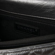 Shop this authentic Chanel Metallic Grey Medium Coco Handle Bag pre-loved on Labellov.com
