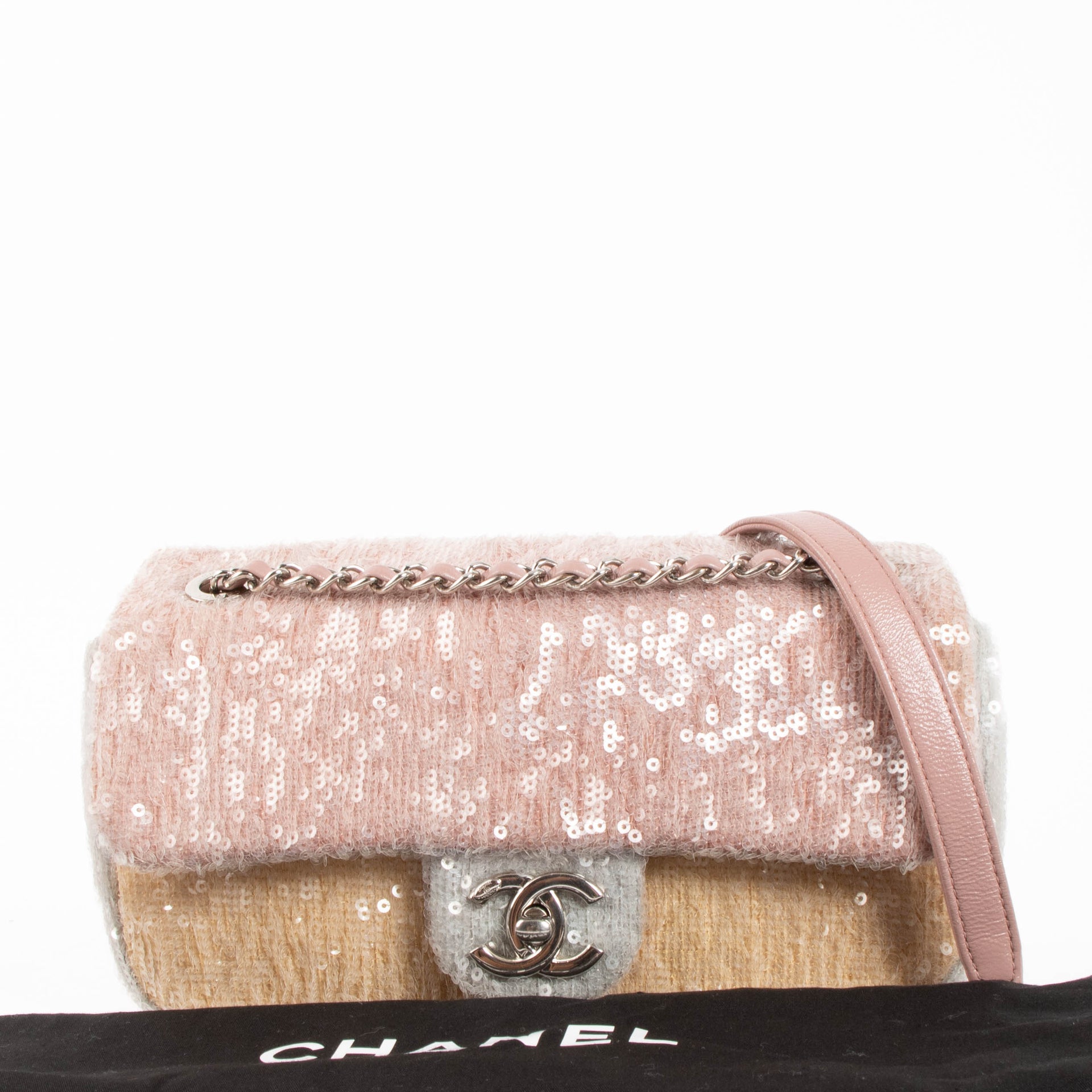Chanel 18S Multicolor Sequin Waterfall Small Flap Bag