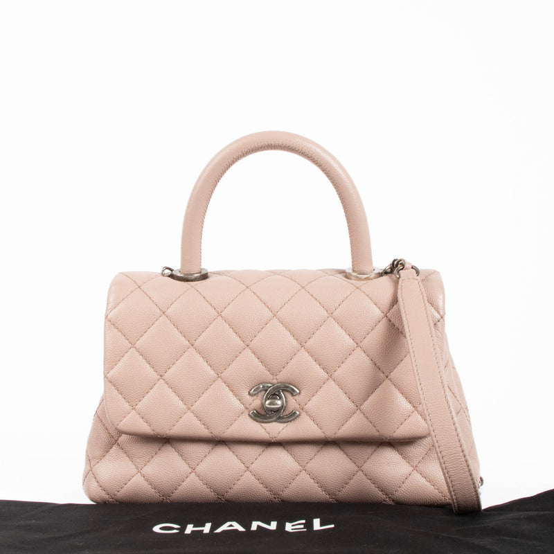 Chanel Pink Caviar Small Coco Handle Bag