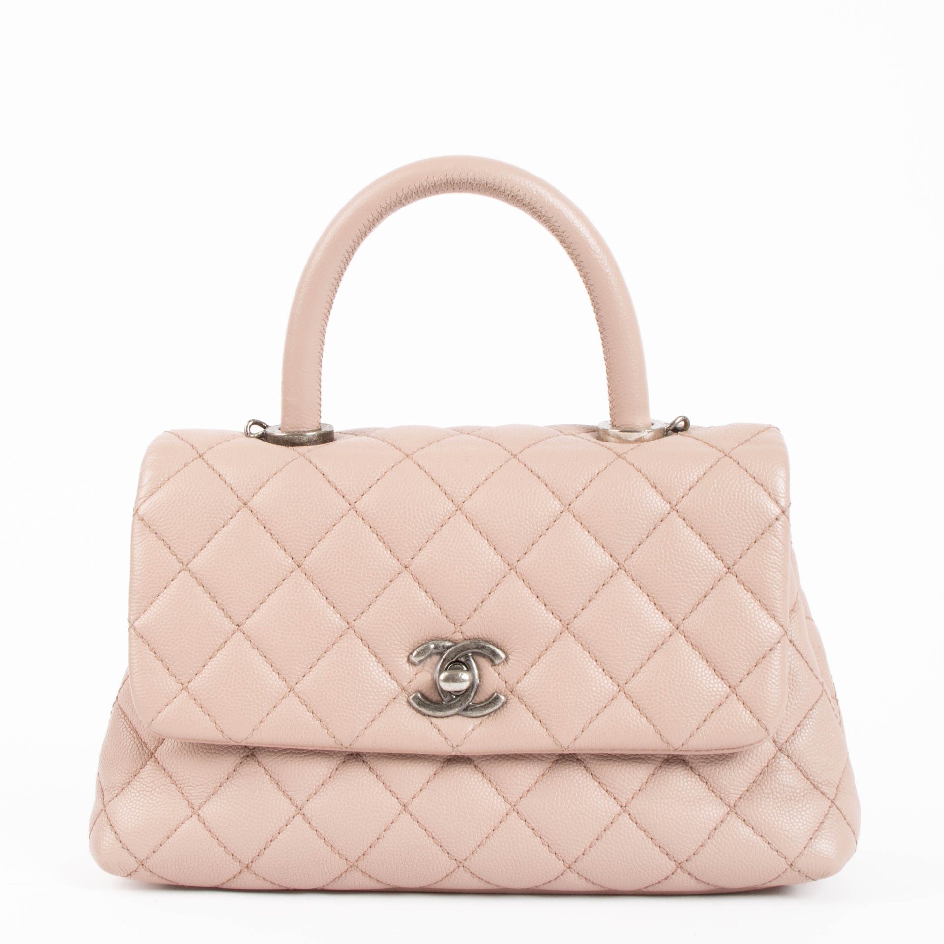 Chanel Pink Caviar Small Coco Handle Bag