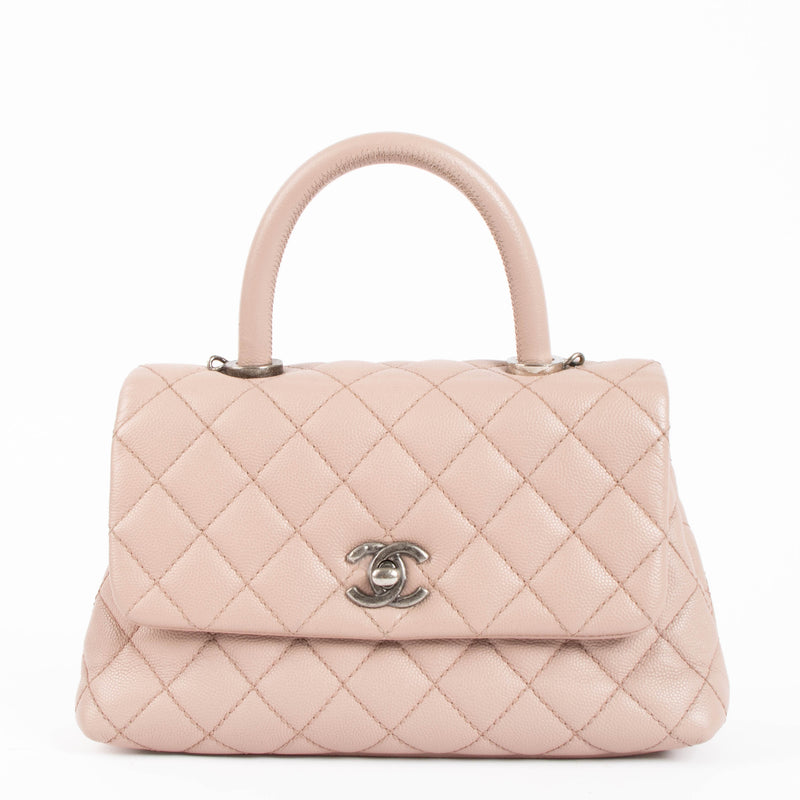 Chanel Pink Caviar Small Coco Handle Bag