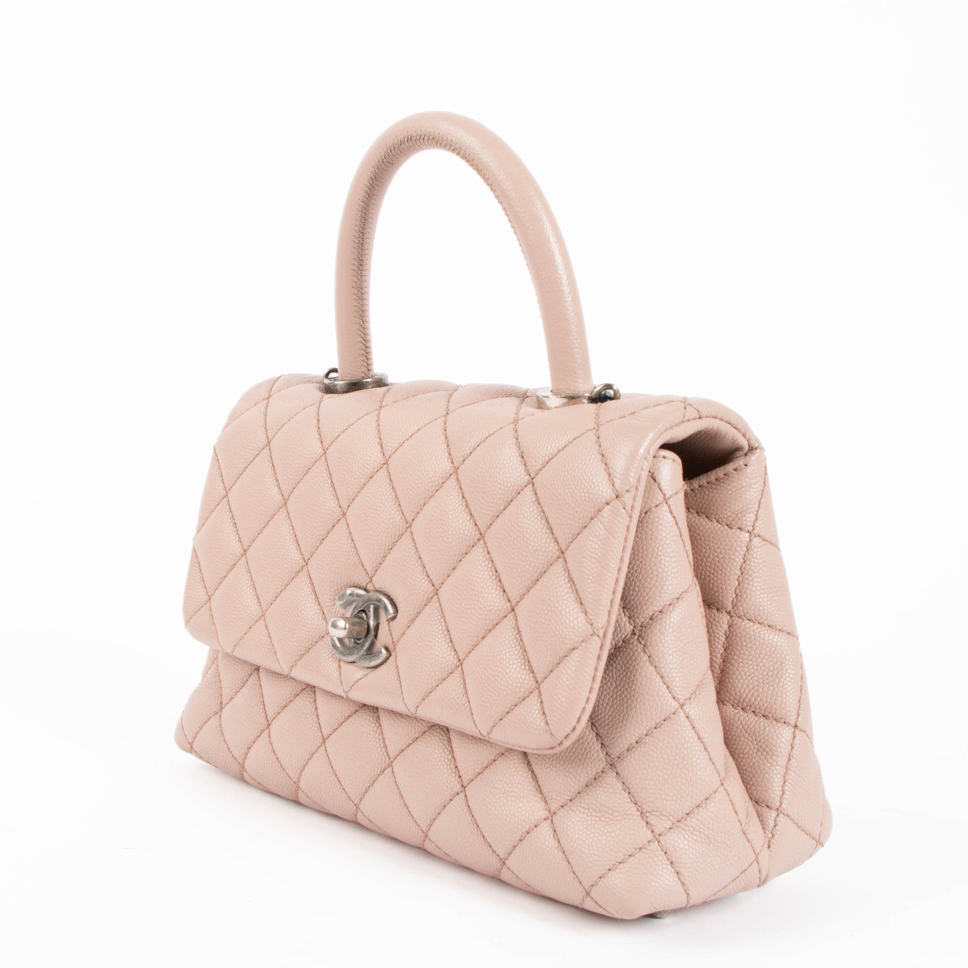Chanel Pink Caviar Small Coco Handle Bag