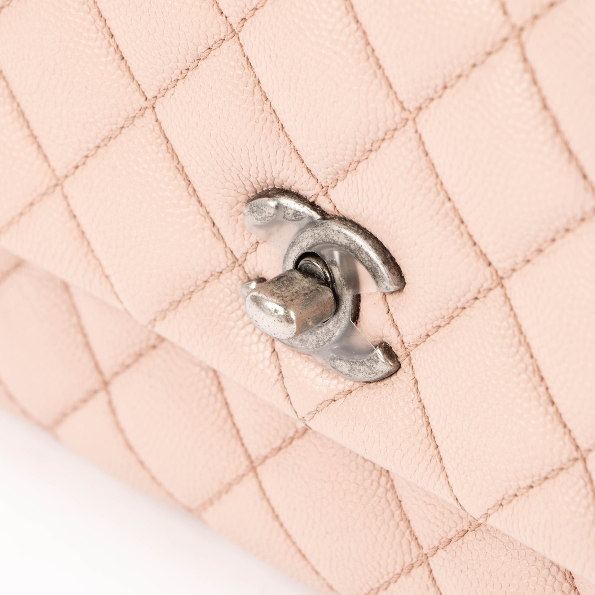 Chanel Pink Caviar Small Coco Handle Bag