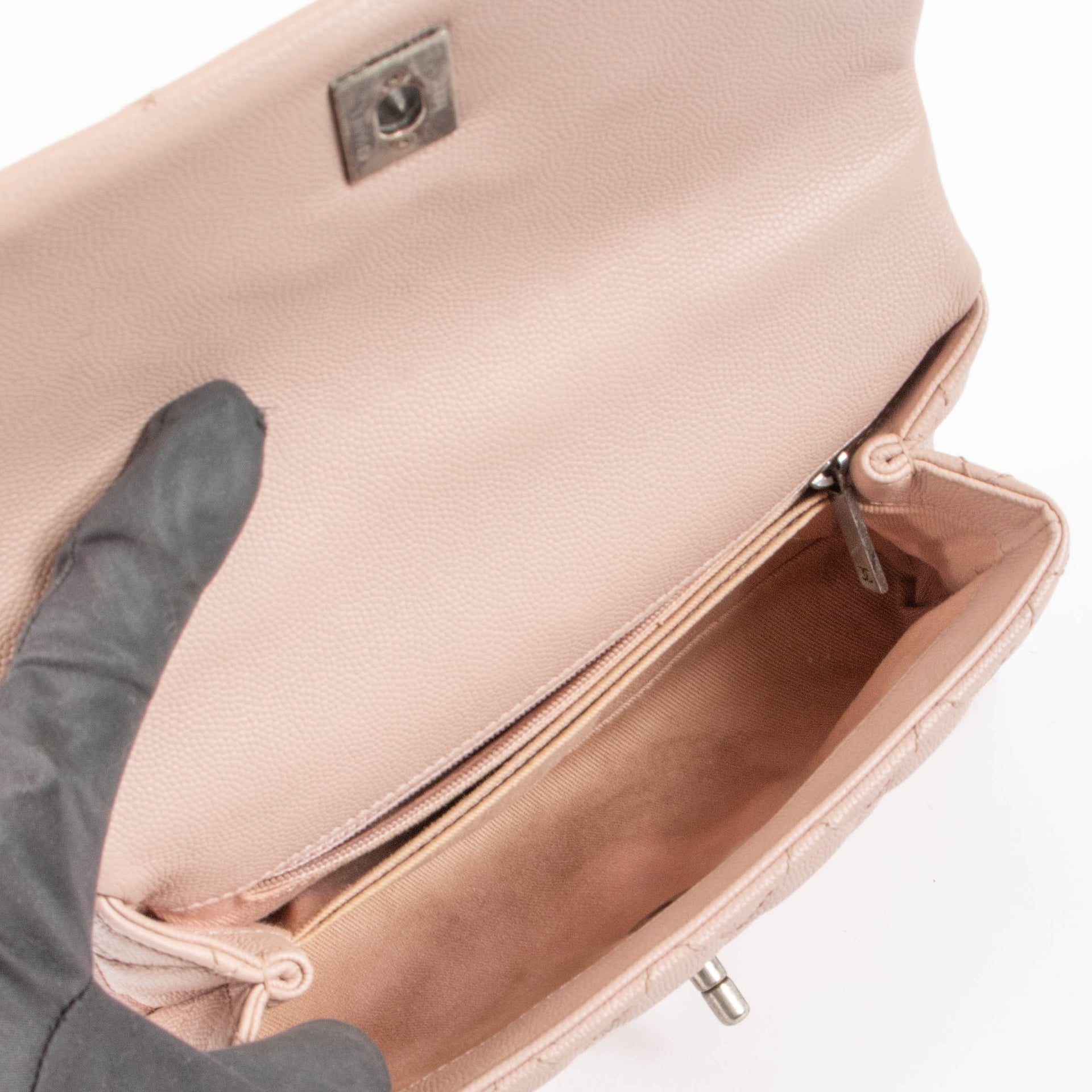 Chanel Pink Caviar Small Coco Handle Bag