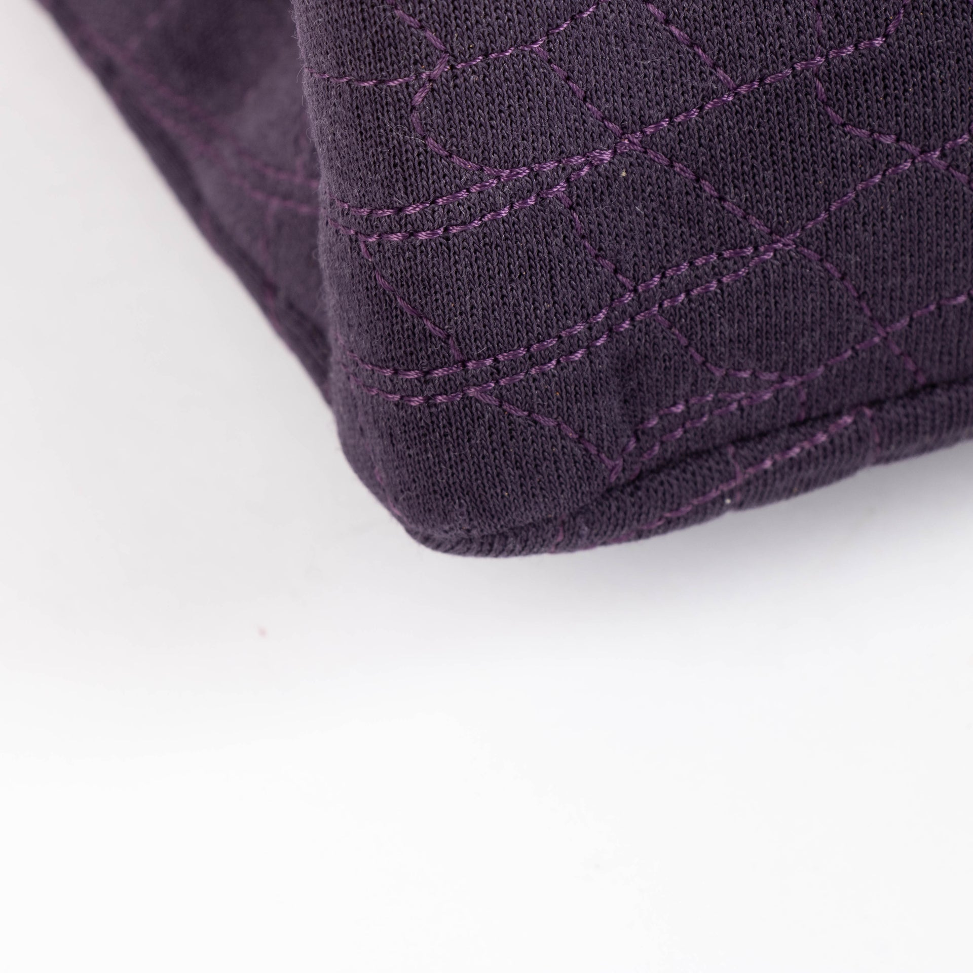 Chanel Purple Cotton Reissue 2.55 Large Shoulder bag