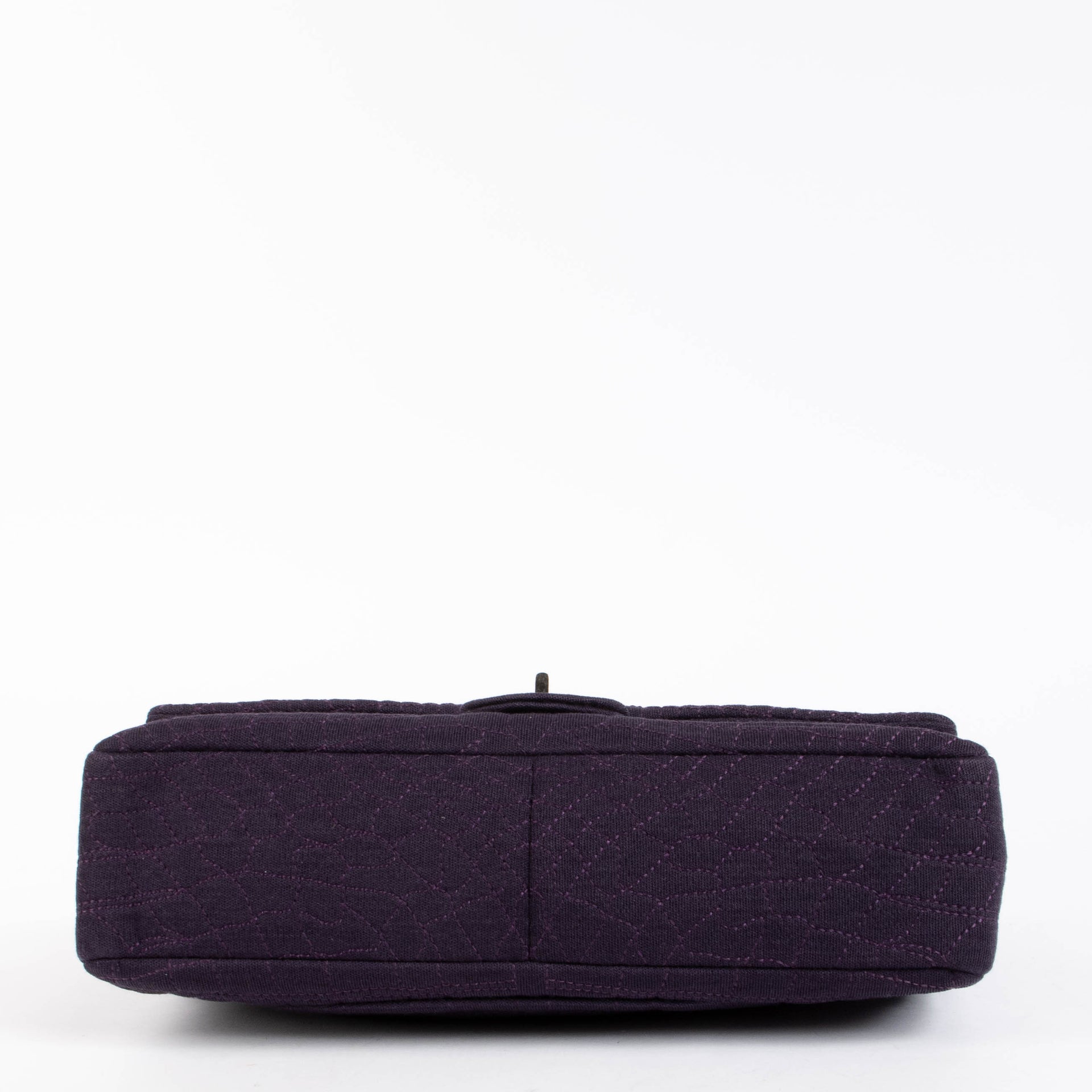 Chanel Purple Cotton Reissue 2.55 Large Shoulder bag
