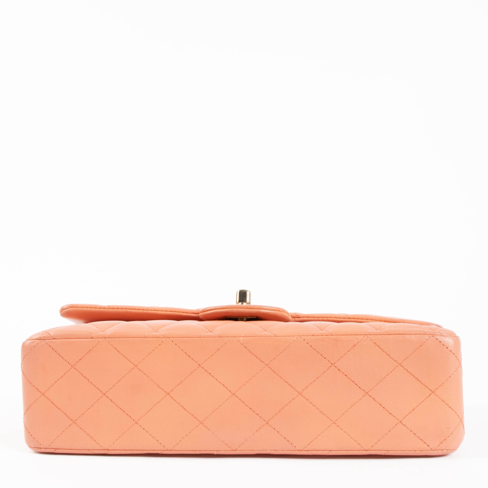 Chanel Peach Lambskin Medium Classic 11.12 Bag