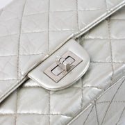 Shop this authentic Chanel Silver Aged Calfskin Large 2.55 Reissue Bag pre-loved on Labellov.com