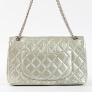 Shop this authentic Chanel Silver Aged Calfskin Large 2.55 Reissue Bag pre-loved on Labellov.com
