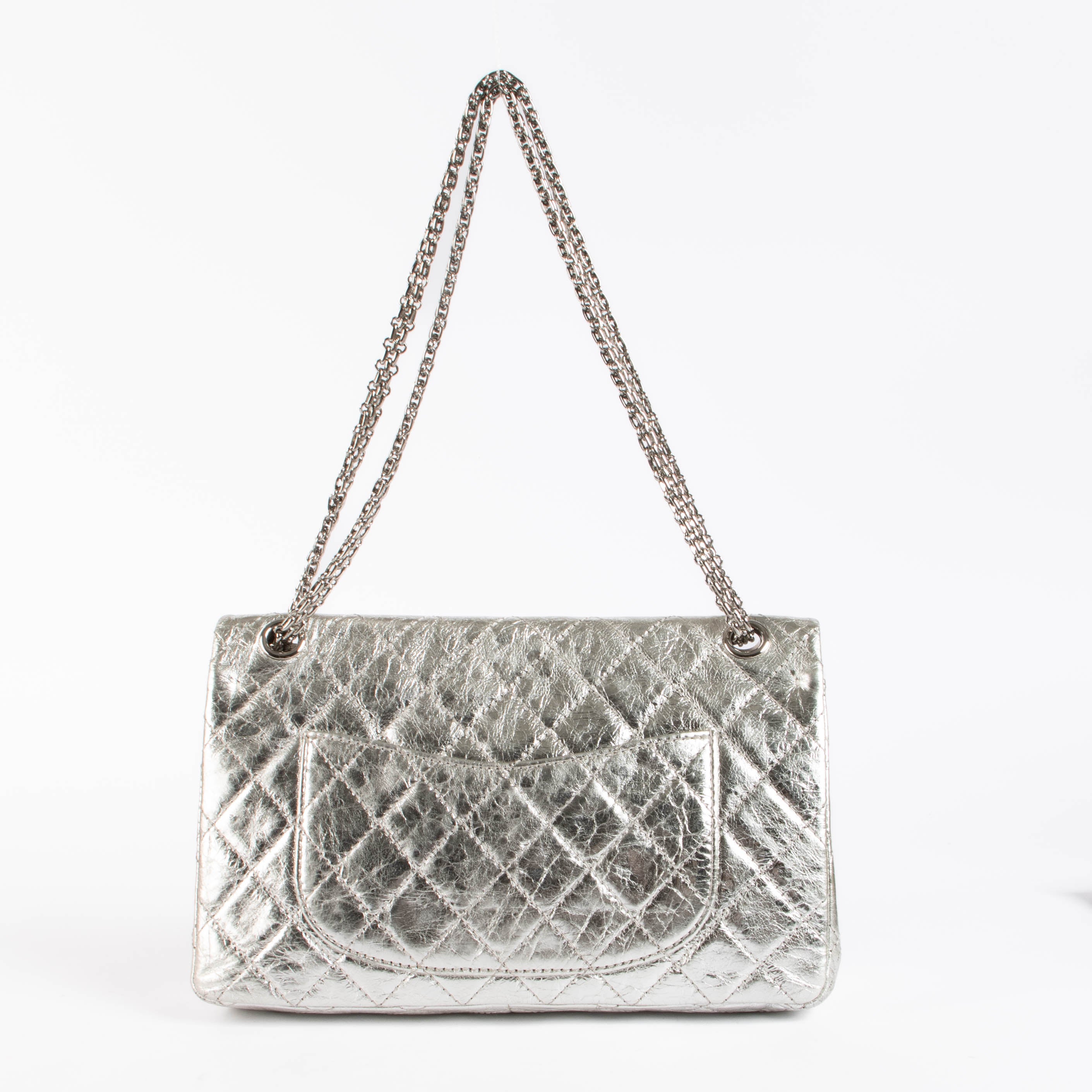 Chanel Silver Aged Calfskin Large Reissue 2.55 Bag – Labellov