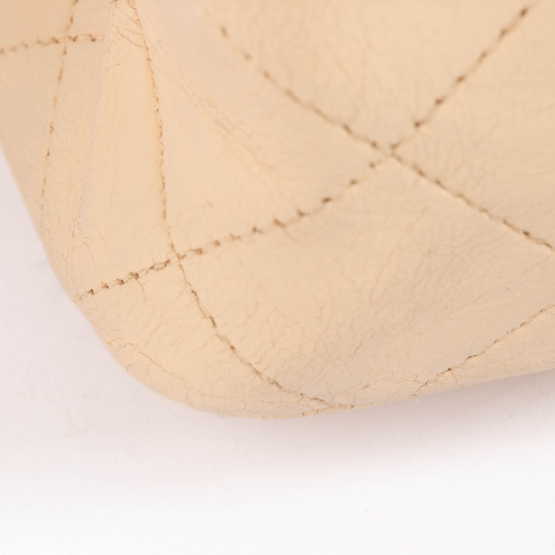 Chanel Beige Lambskin Medium Classic flap 11.12 bag